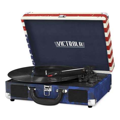Victrola VSC-550BT-USA Bluetooth Suitcase Record Player with 3-speed Turntable