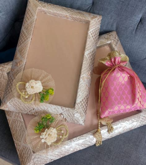 Classic Brown and Gold Open Tray Packing