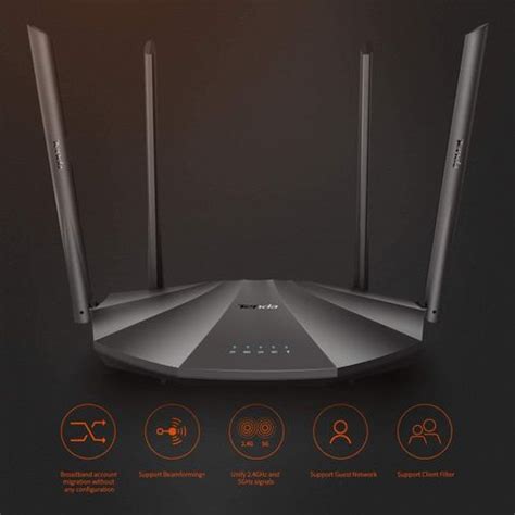 TENDA AC19 AC2100 Dual Band Gigabit Wireless Router, 4 Gigabit LAN ...