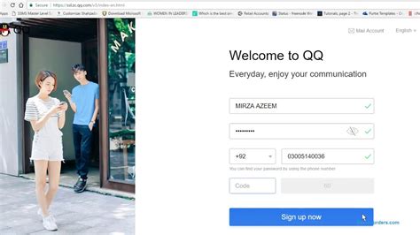 How to sign up qq account | Create qq account with Chinese or with ...