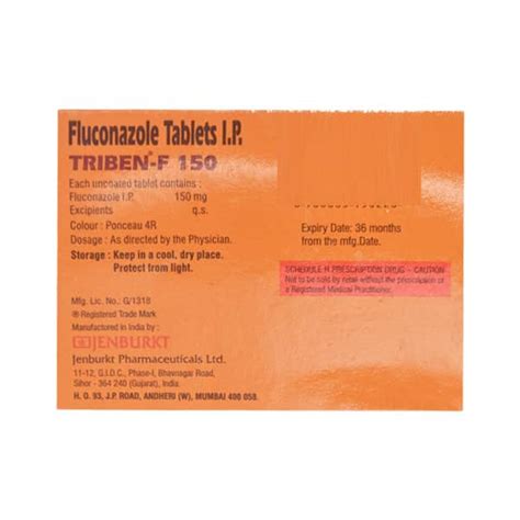 Triben F 150 MG Tablet (2): Uses, Side Effects, Price & Dosage | PharmEasy