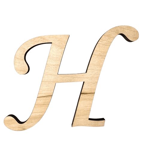 10" Tall BIRCH Wood Letter H | Krafty Supply 1/4" Thick Wooden Letters ...