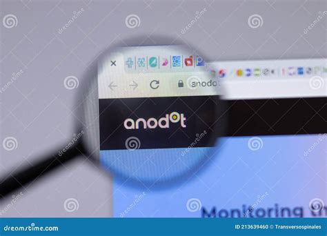 New York, USA - 18 March 2021: Anodot Company Logo Icon on Website ...