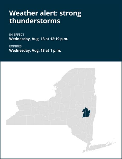 NY weather: Penny-sized hail forecast with thunderstorms in Schenectady ...