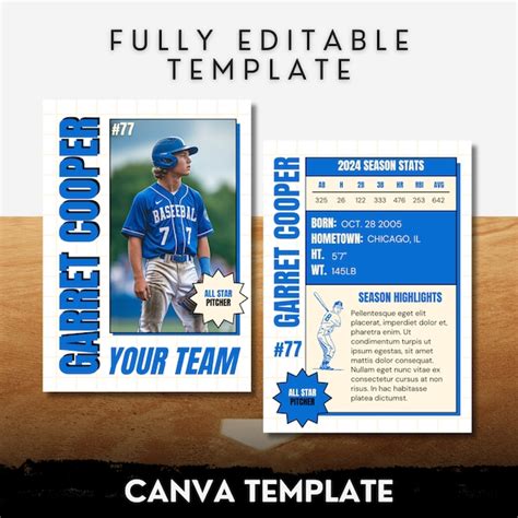 Editable Baseball Card Template 的图像结果