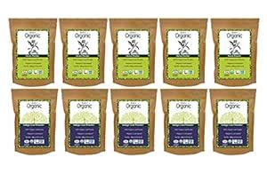 Buy Radico 100% Organic Henna With Indigo Leaf Powder (Combo Pack 5+5 ...