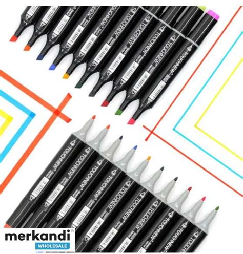 Alcohol-based marker pens, double-ended, set of 100 colors. - Poland ...