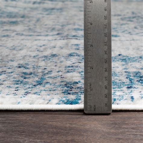 Livabliss Monte Carlo 5 X 8 (ft) Blue/White Indoor Border Oriental Area ...