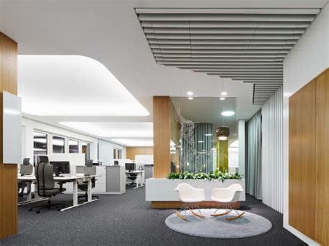 500-1000平方办公室装修设计案例效果图_岚禾装饰设计公司