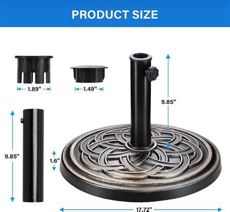 SimpleDeluxe Simple Deluxe 24.2 lbs 17.72 Market Umbrella Base India | Ubuy