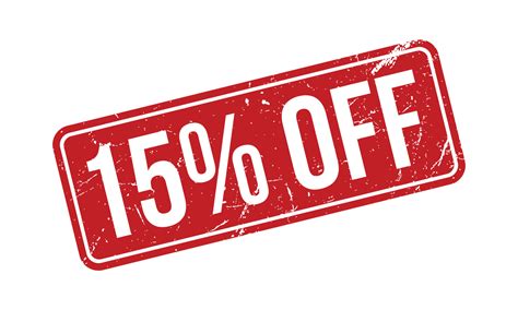15 Percent Off Rubber Stamp. Red 15 Percent Off Rubber Grunge Stamp ...