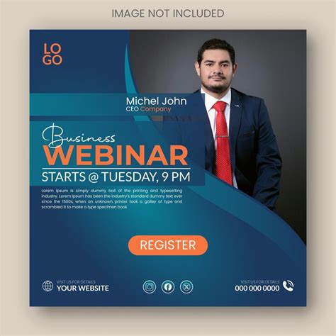 Webinar banner template update design for social media | Premium Vector