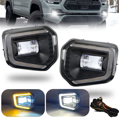 LED&DRL Fog Lights Assembly Kit for 2016 2017 2018 2019 2020 2021 2022 ...