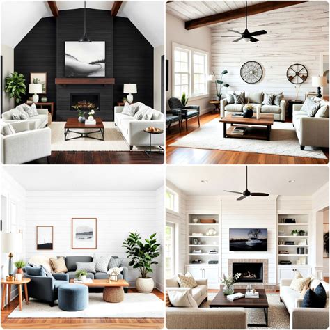 25 Shiplap Wall Living Room Ideas for Rustic Charm