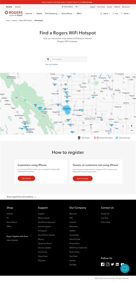Image result for Shaw Internet Map