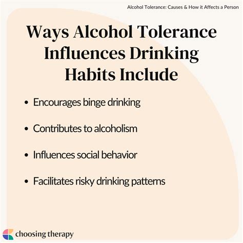 How Does Increased Alcohol Tolerance Affect a Person?
