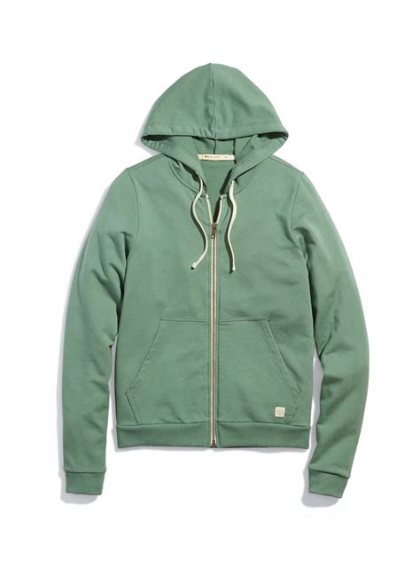 Sage Green Women's Marine Layer Afternoon Zip Hoodie WLHZR