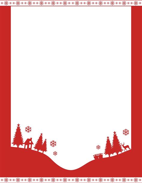 Free Christmas Borders For Word Printable