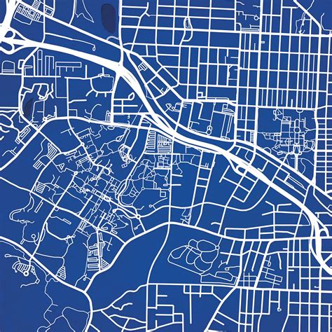 Duke University Campus Map Art - City Prints