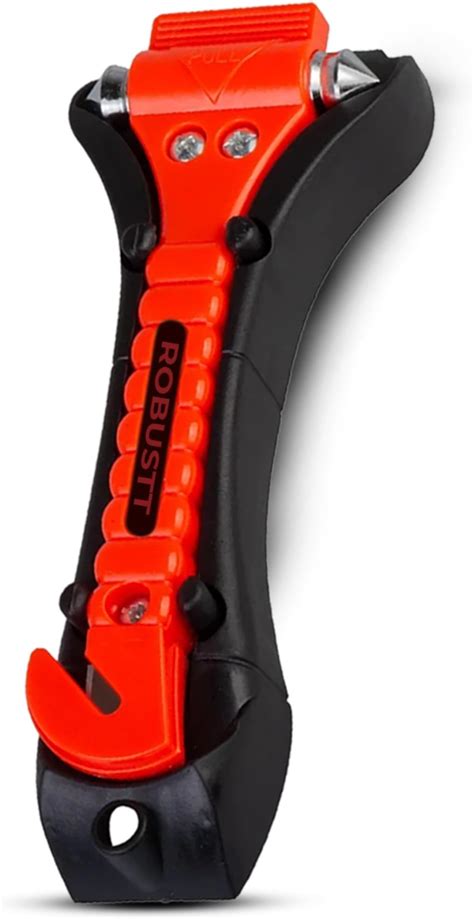 Amazon Basics Car Safety Window Hammer and Seat Belt Cutter with Holder ...