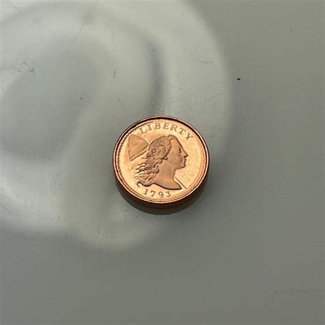 Buy Mini 1793 One Cent Coin Franklin Mint Miniature United States ...