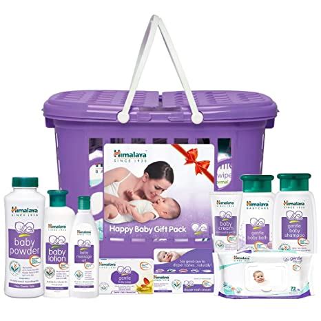 Himalaya Baby Basket Gift Pack (Violet), Pack of 9 : Amazon.in: Baby ...
