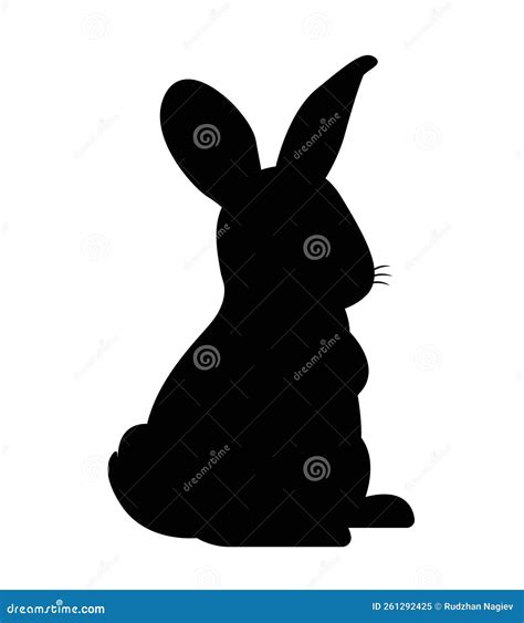 Rabbit, Shadow Puppet Icon, Cartoon Style Stock Photography ...