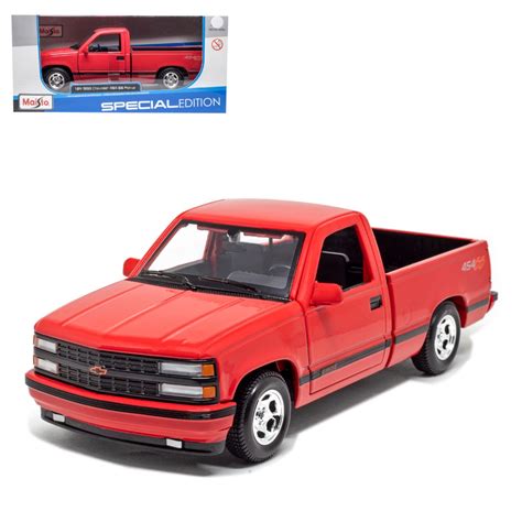 Miniatura Pick-up Chevrolet 454 SS 1993 1/24 Maisto | Shopee Brasil