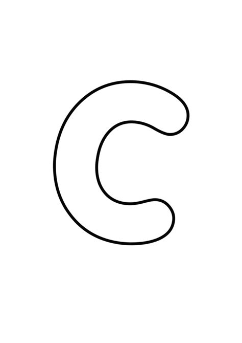 Download Printable Bubble Letter C - Bubble Letters