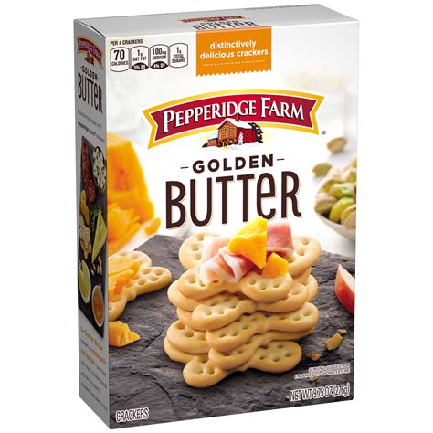 Pepperidge Farm Golden Butter Crackers, 9.75 oz. Box - Walmart.com ...