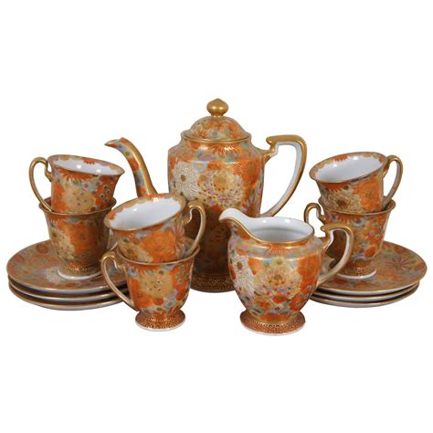 Traditional Antique Japanese Porcelain Tea Set, circa 1950 For Sale at ...