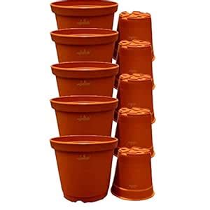 SENECIO 5.5cm & 7cm Reusable Recyclable Flower Nursery Pots Garden ...