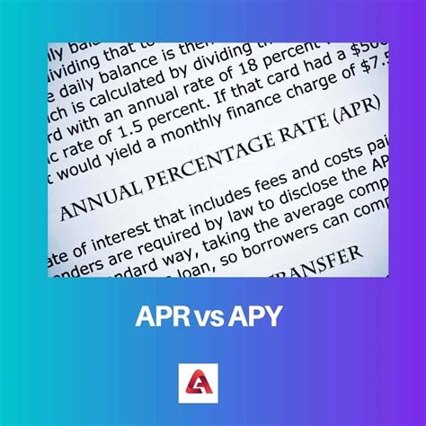APR vs APY: Difference and Comparison