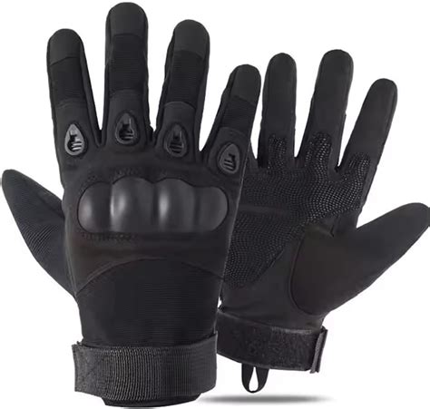 AUTOGUYS FF-1 Full-Finger Bike Riding Gloves TPR Knuckle Protection ...