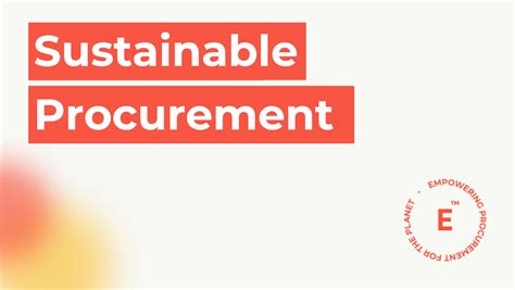 An introduction to sustainable procurement | EIVEE