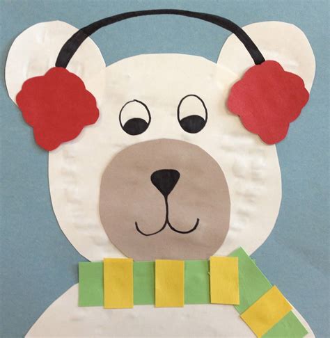 Polar Bear Crafts For Preschoolers Polar Bear Paw Print Art Project