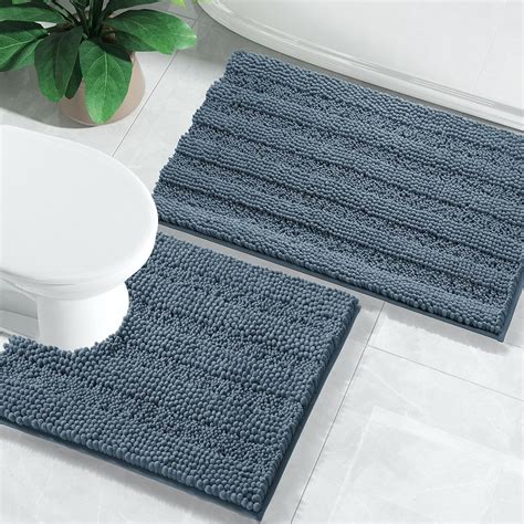 Amazon.com: Yimobra Bathroom Rugs Sets 2 Piece, Soft Absorbent Chenille ...