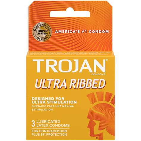 Trojan Ultra Ribbed Condoms | Textured Pleasures