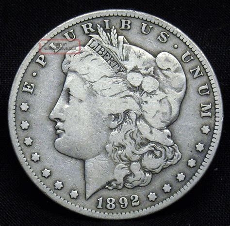 1892 S Morgan Silver Dollar Grade Vf B349