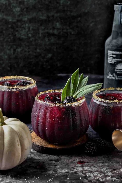 Blackberry Margarita Smash - Spooky Season Cocktail Recipe