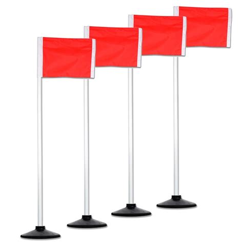 Champro All-Surface Official Soccer Corner Flags w/ Rubber Base, set of ...