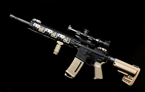 Wallpaper weapons, assault rifle, AR-15, BCM, assault rifle for mobile ...