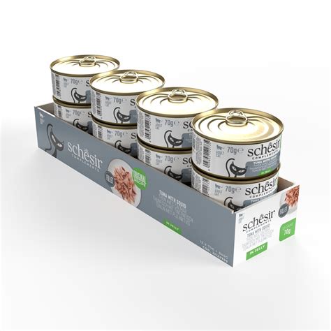 Schesir Complements Cat Wet Food in Jelly Can- Tuna With Squid 70g [MOQ ...