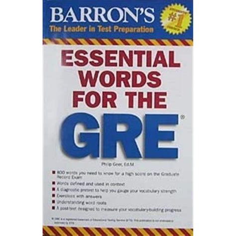 Barron's Essential Words for the GRE : Geer, Philip: Amazon.in: Books