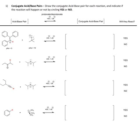 Solved Conjugate Acid/Base Pairs - ﻿Draw the conjugate | Chegg.com ...