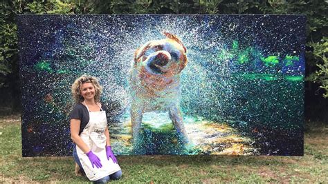 Grown up finger painting: Artist creates stunning images with her fingers