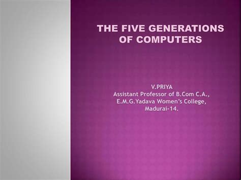 Five Generations of Computer 的图像结果