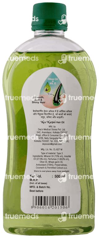 Keo Karpin Oil 500 Ml - Uses, Side Effects, Dosage, Price | Truemeds
