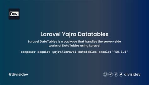 Yajra DataTable 的图像结果
