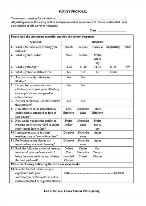 Entry #9 by maham119 for Research Survey Design in Word (2 different ...